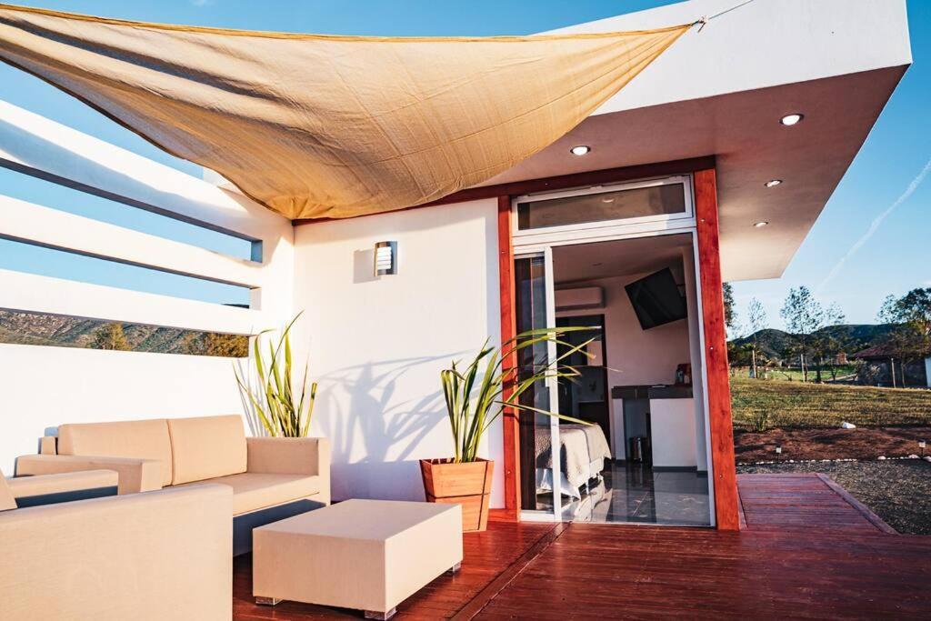 Cabana El Alamo Con Jacuzzi Villa Valle de Guadalupe Kültér fotó