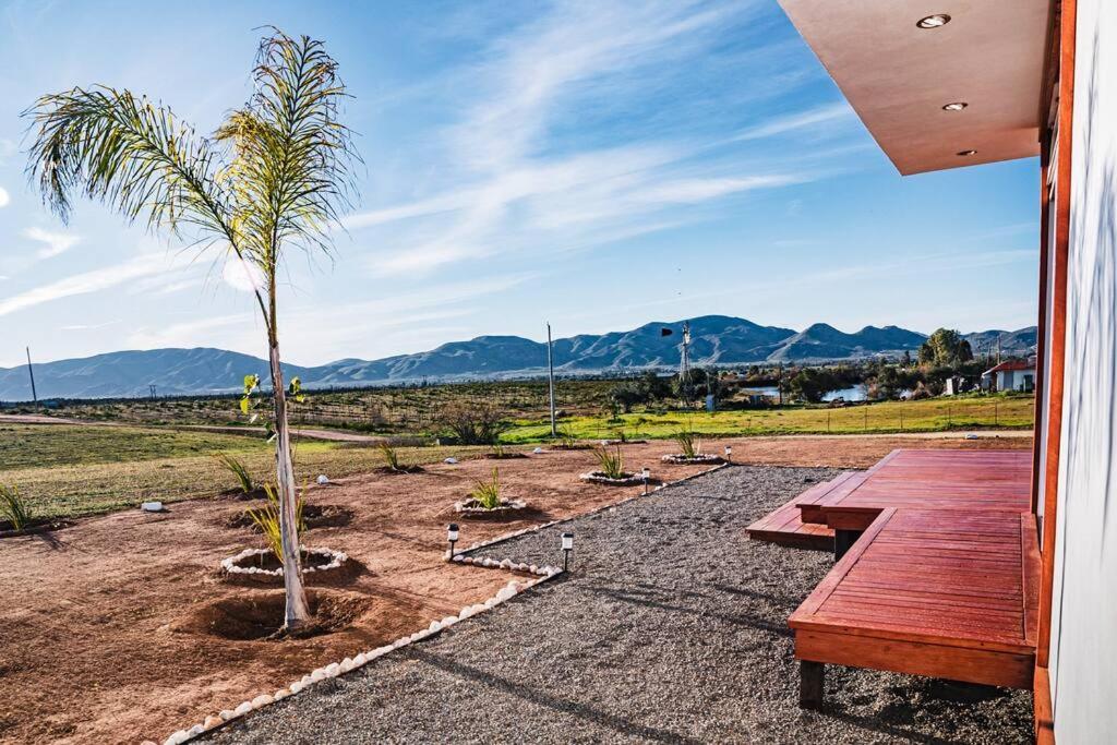 Cabana El Alamo Con Jacuzzi Villa Valle de Guadalupe Kültér fotó