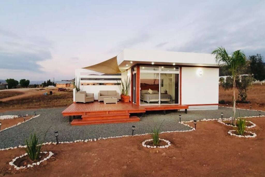 Cabana El Alamo Con Jacuzzi Villa Valle de Guadalupe Kültér fotó