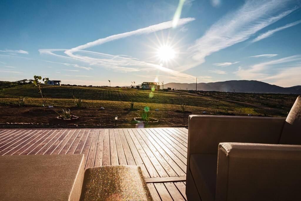 Cabana El Alamo Con Jacuzzi Villa Valle de Guadalupe Kültér fotó