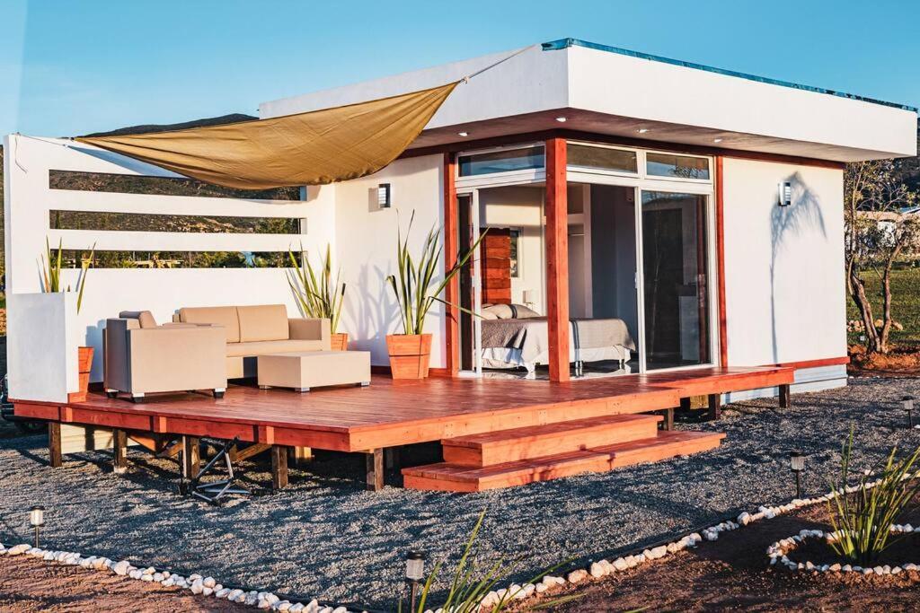 Cabana El Alamo Con Jacuzzi Villa Valle de Guadalupe Kültér fotó